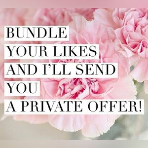 Bundle any 2 items or more and received a private discount.